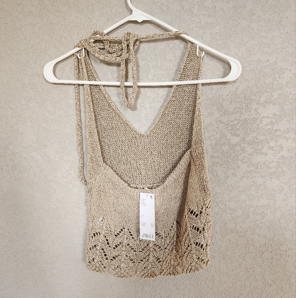 Urban Outfitters Kimchi Blue Knit Halter Top Size Medium NEW WITH TAGS - Picture 5 of 10